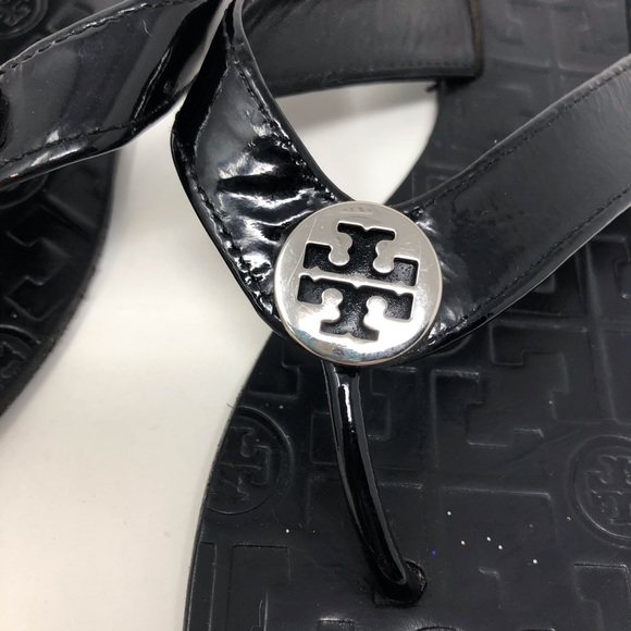 Tory birch black flip flops - Picture 2 of 7